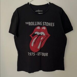 The Rolling Stones Black Graphic Kids T-Shirt